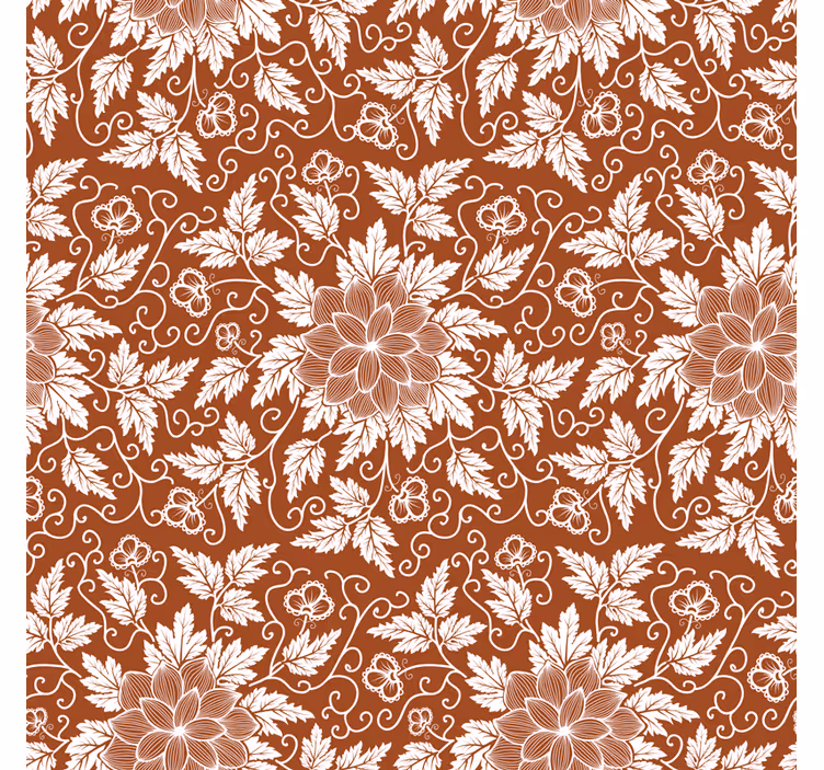 Rulou geam bucătărie plăci paisley florale - TenStickers