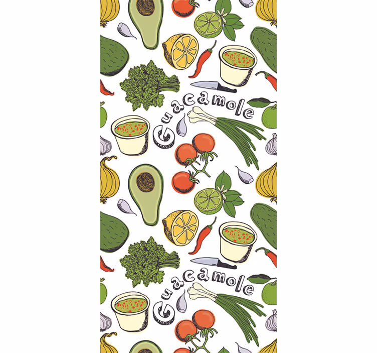 Rulou geam bucătărie vinil decorativ fructe mexicane - TenStickers