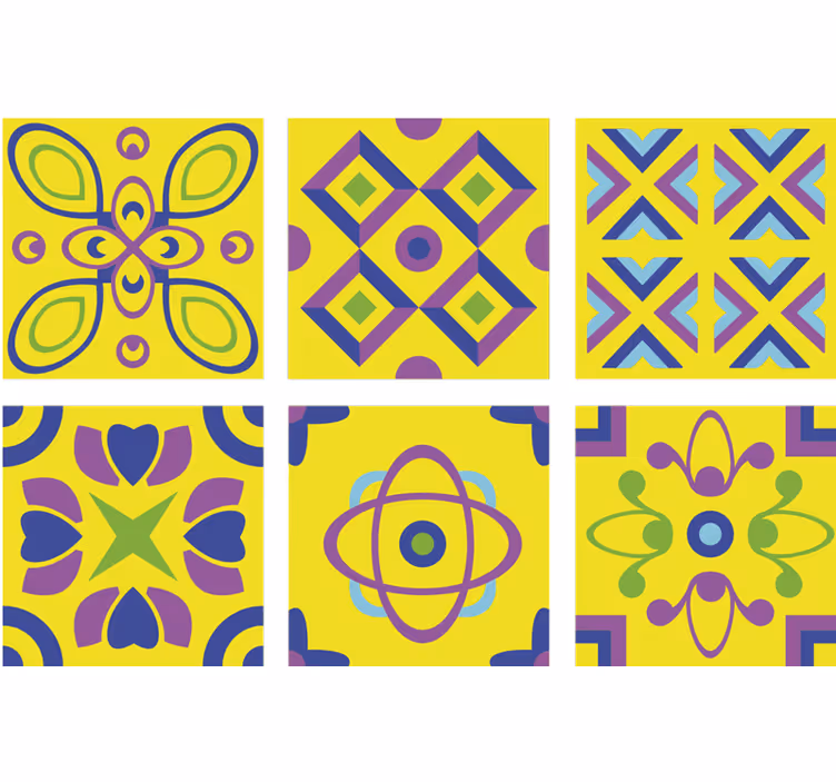 Rulou geam bucătărie simetrii psihedelice - TenStickers