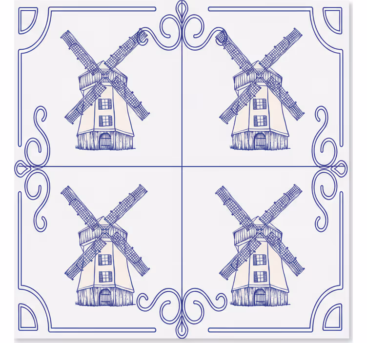 Rulou geam bucătărie design patru mori - TenStickers