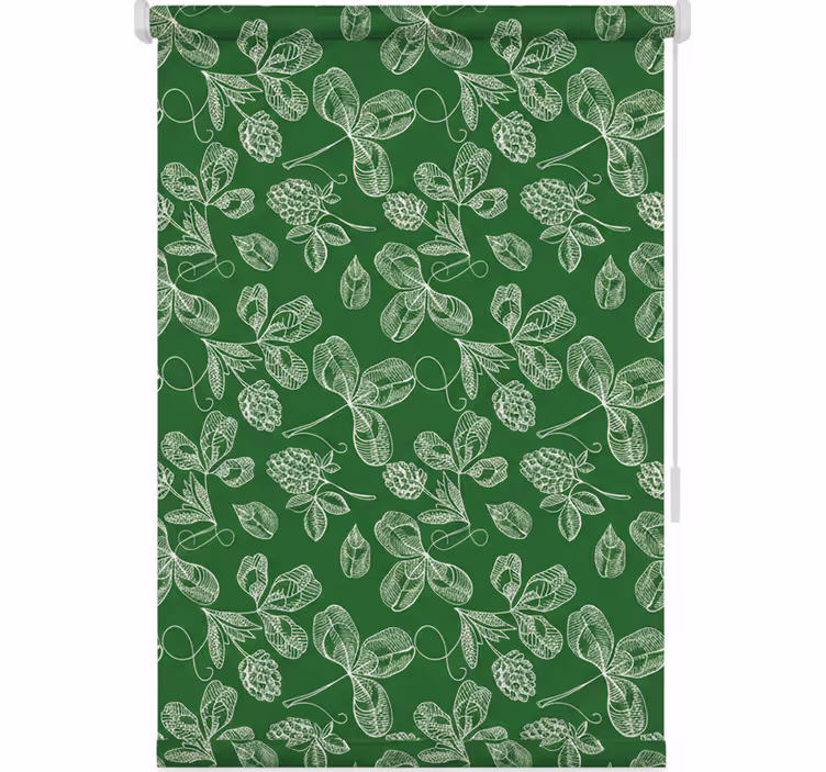 Rulou geam bucătărie model ramuri de magnolie verde - TenStickers