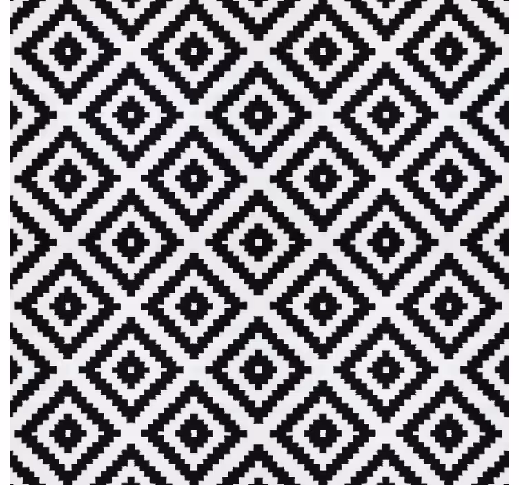 Rulou geam bucătărie pătrate moderne negre - TenStickers