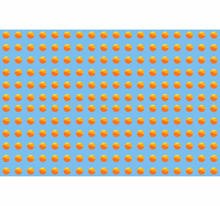 Rulou geam albastru cu model solar anii '70 - TenStickers