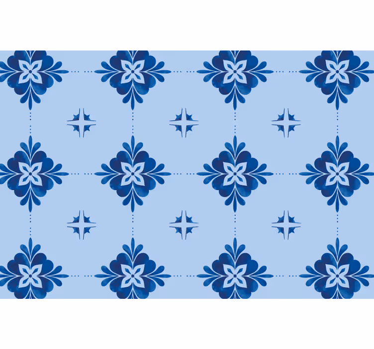 Rulou geam albastru plăci rotative albastre - TenStickers