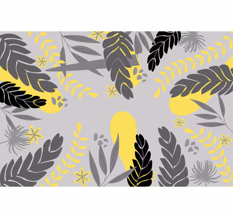 Rulou geam gri plante pantone - TenStickers