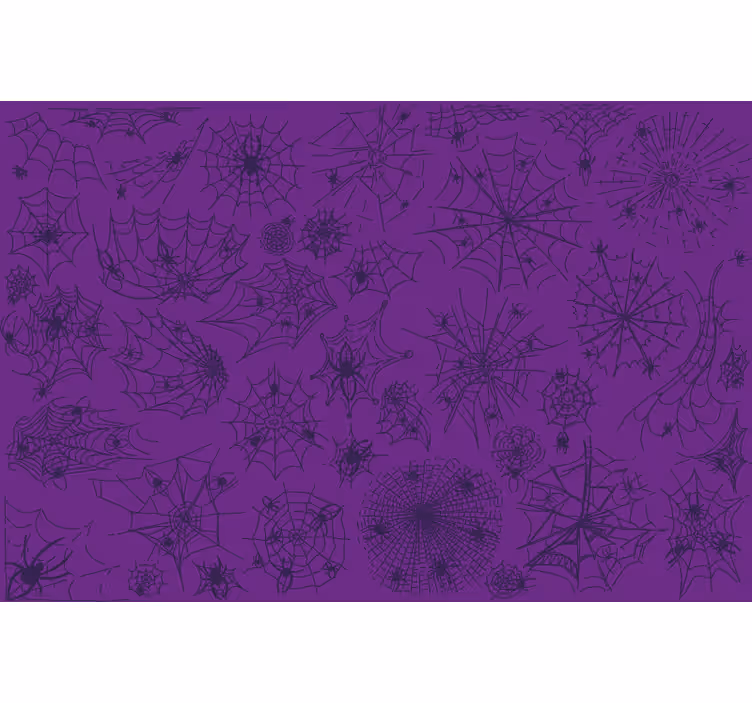 Rulou geam violet cu suport de masă păianjen și pânză - TenStickers
