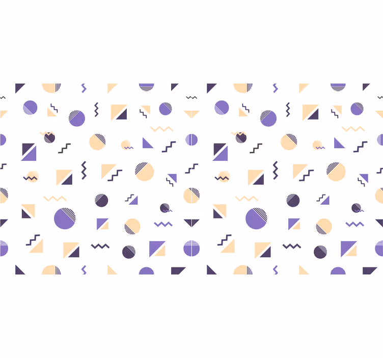 Rulou geam cameră forme geometrice colorate - TenStickers