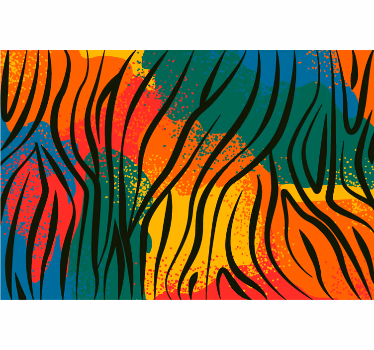 Rulou geam cameră imprimeu cu animale africane - TenStickers
