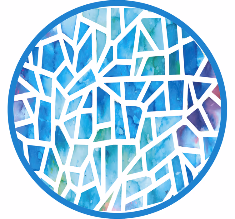 Rulou geam cameră design mozaic - TenStickers