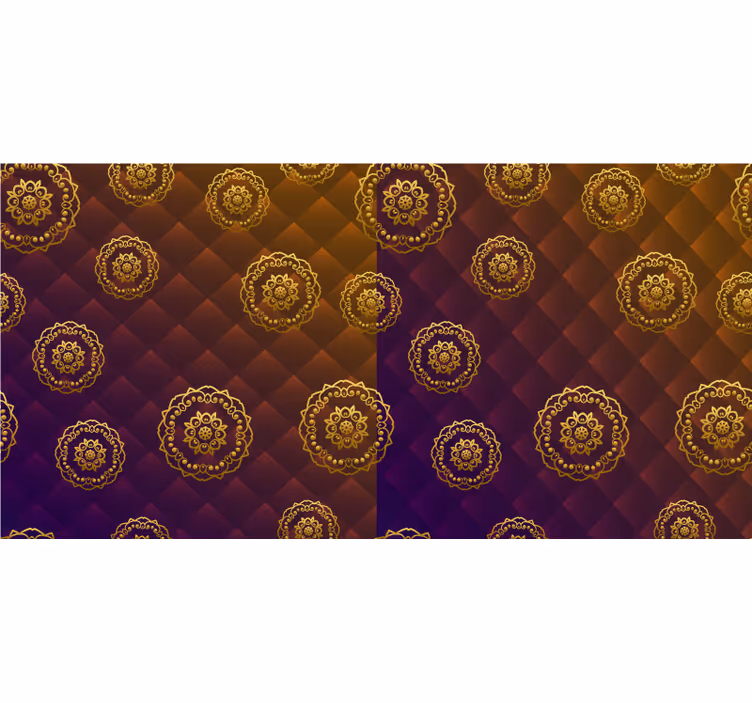 Rulou geam cameră mandala elegantă multicoloră - TenStickers