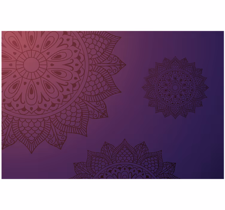 Rulou geam cameră mandala albastră și luminoasă - TenStickers