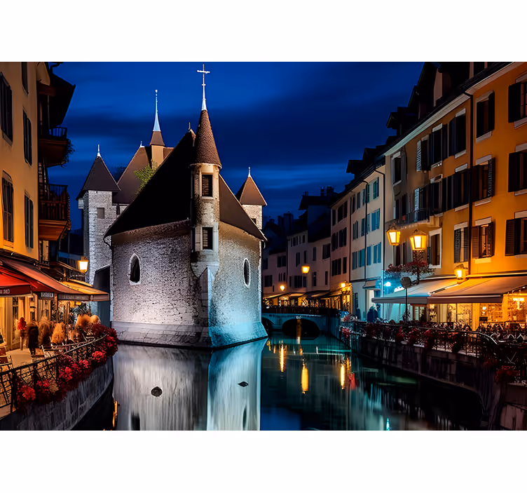 Rulou geam salon oraș annecy - TenStickers