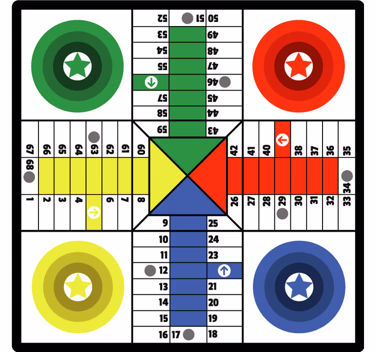 Rulou geam pentru copii parchis acasă - TenStickers