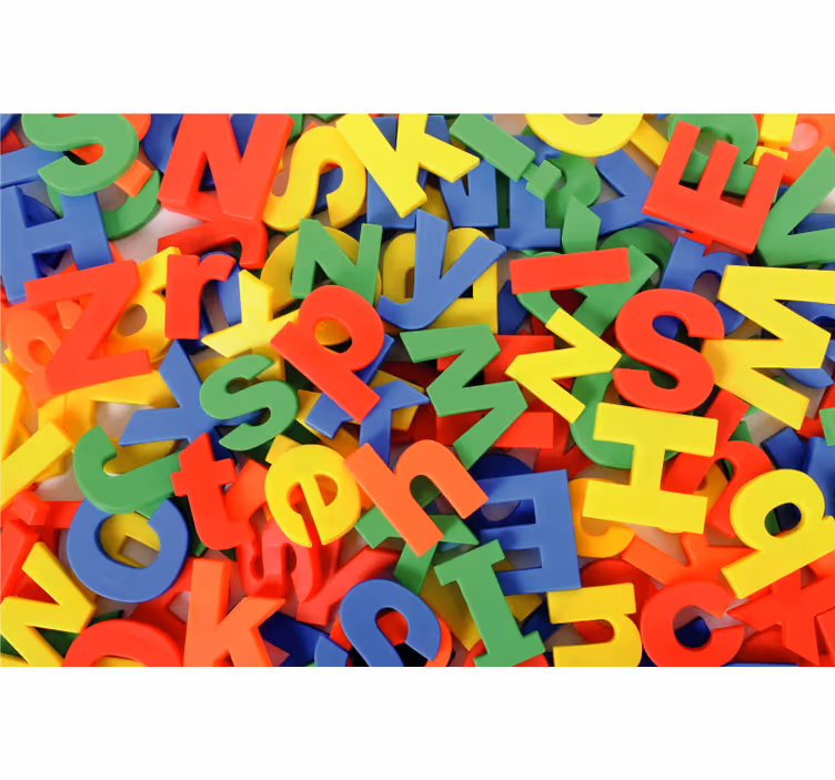 Rulou geam pentru copii covor vinilic cu litere alfabet - TenStickers