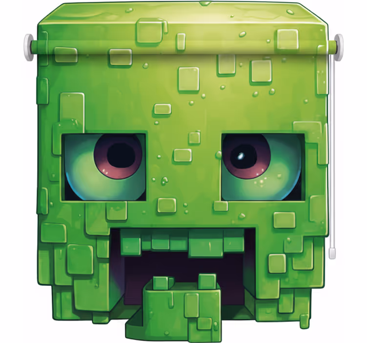 Rulou geam pentru copii personaj pixel art înfricoșător - TenStickers