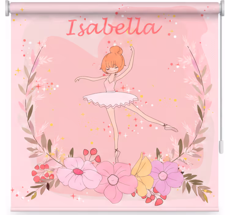 Rulou geam pentru copii balerine cu nume - TenStickers