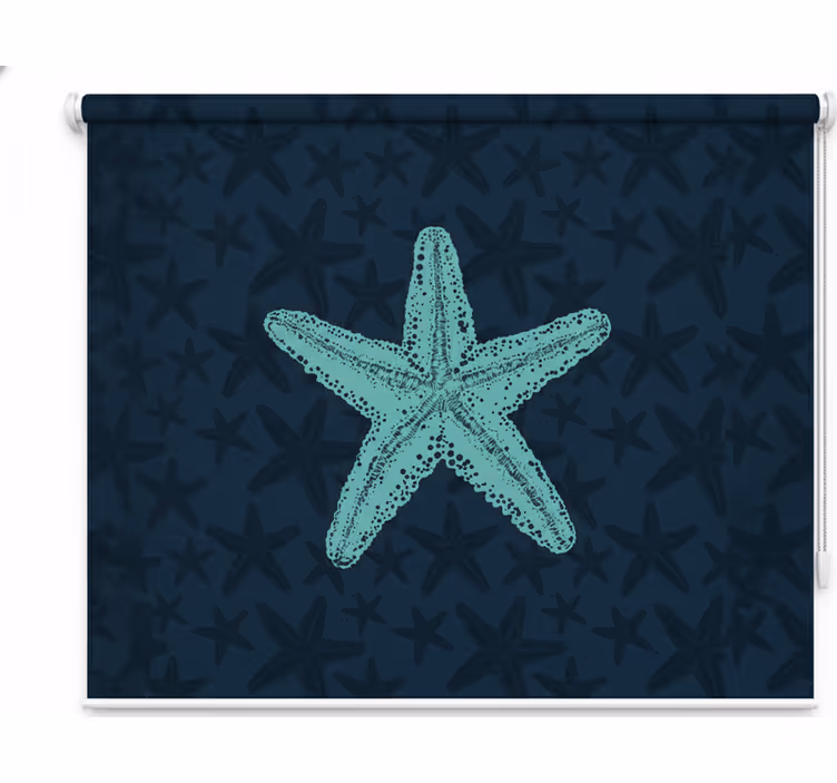 Rulou geam pentru copii tonuri albastre de stea - TenStickers