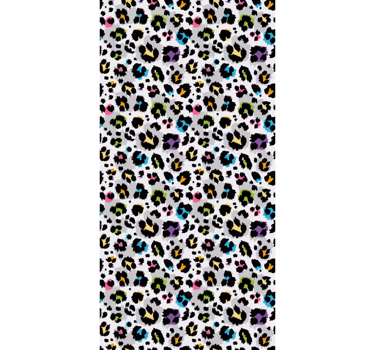 Rulou geam tineret pete colorate pe fundal alb - TenStickers