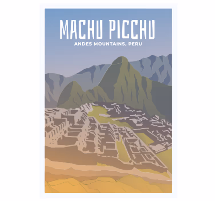 Rulou geam tineret machu picchu - TenStickers