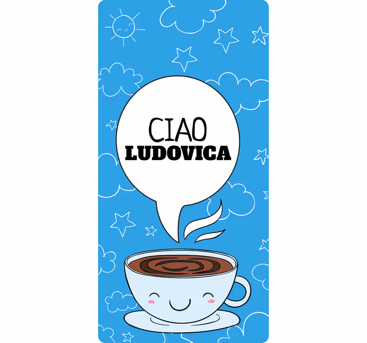 Rulou geam tineret cană personalizată fericită - TenStickers