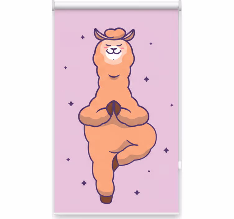 Rulou geam tineret llama de fitness - TenStickers