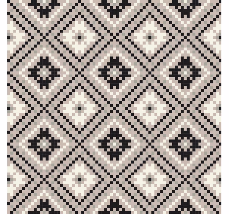 Rulou geam bej design romb nordic - TenStickers