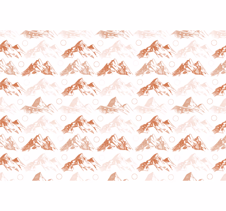 Rulou geam alb model munți terracotta - TenStickers