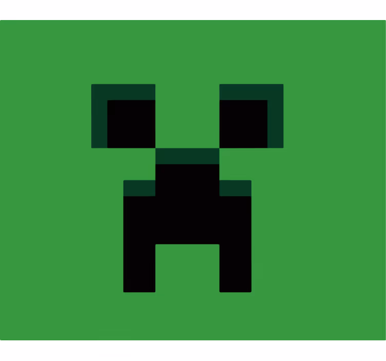 Jaluzele cu rolete geek verde minecraft - TenStickers