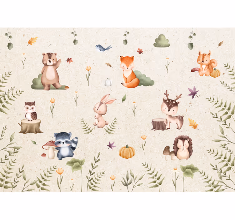 Rulou geam copil animale de basm - TenStickers