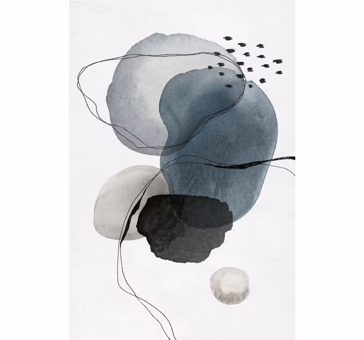 Rulou geam birou forme abstracte - TenStickers