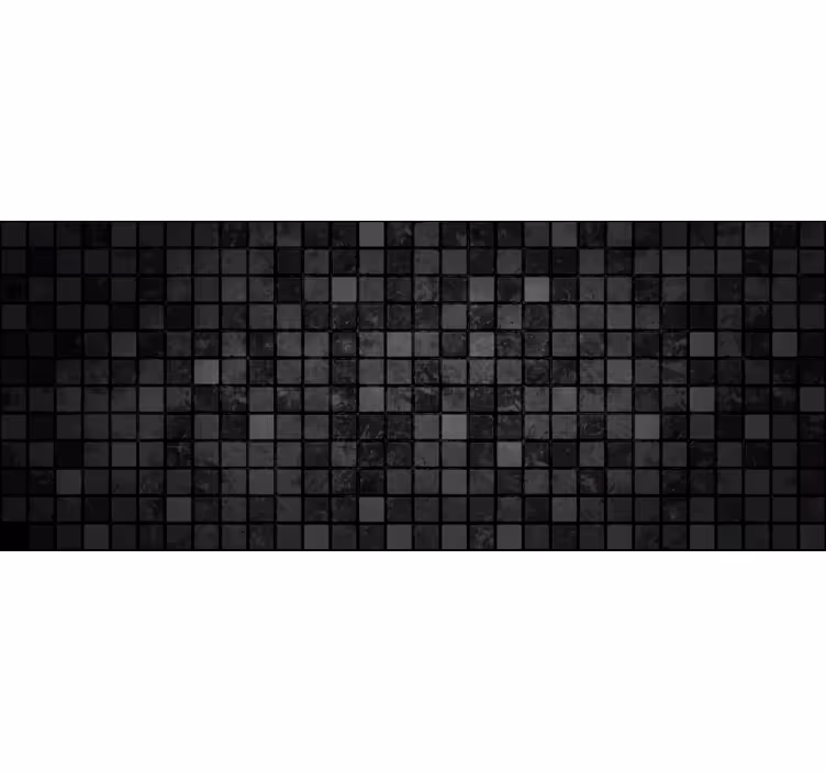 Rulou geam negru pătrate negre - TenStickers