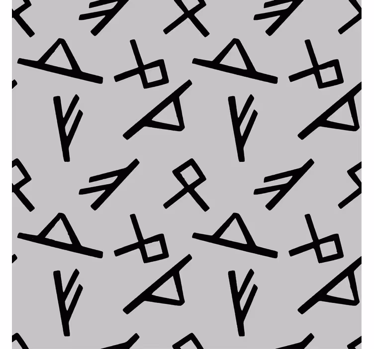 Rulou geam gri design nordic gri și negru - TenStickers