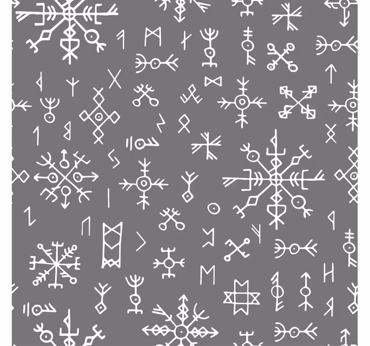 Rulou geam gri design nordic gri și alb - TenStickers