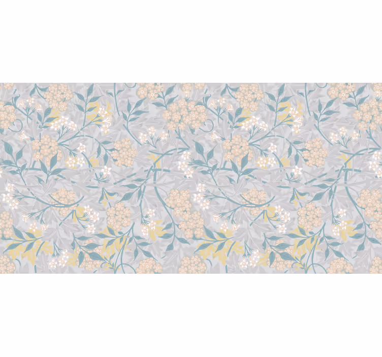 Rulou geam gri cu model floral elegant anii '80 - TenStickers
