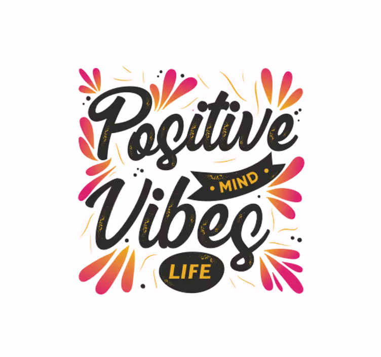 Rulou geam birou minte pozitivă vibrații pozitive - TenStickers