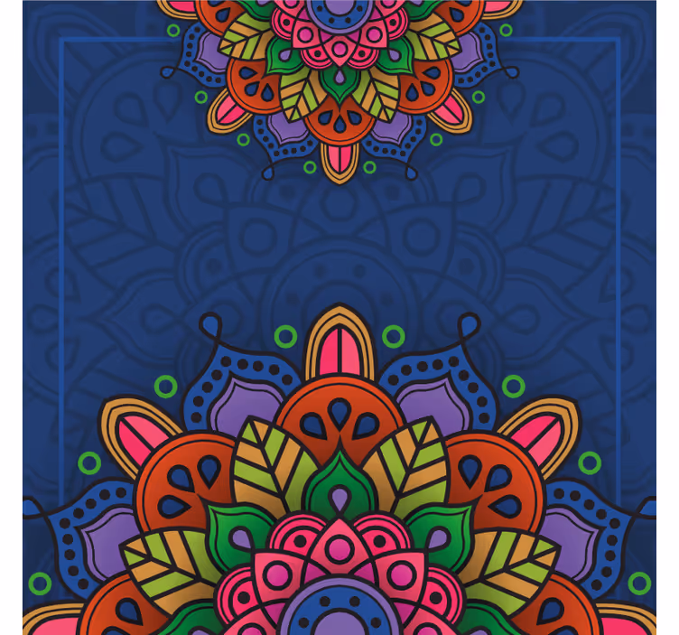 Rulou geam birou desen mandala - TenStickers