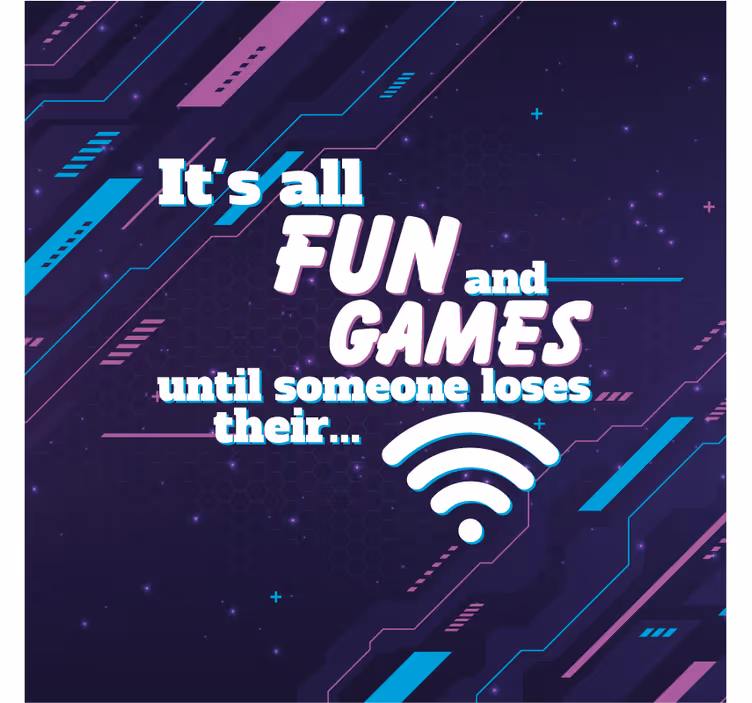 Rulou geam birou glumă amuzantă wifi - TenStickers