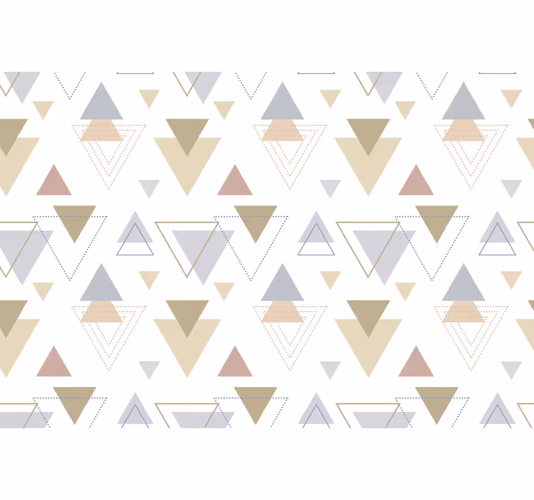 Rulou geam birou stil nordic geometric albastru galben - TenStickers