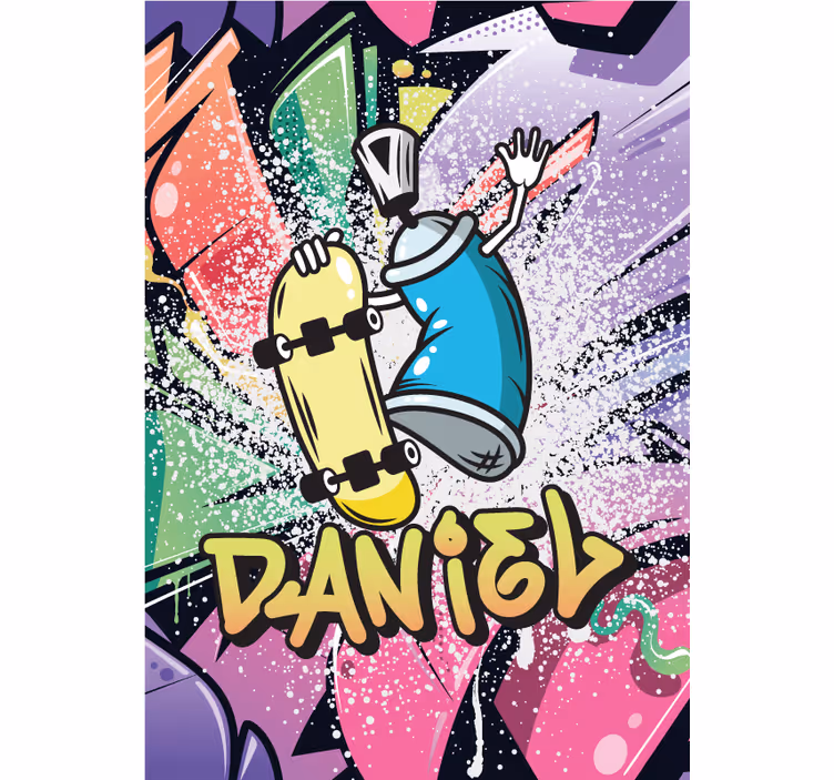 Rulou geam tineret poster personalizat graffiti - TenStickers