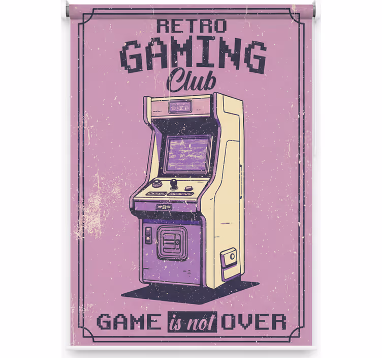 Rulou geam tineret club de gaming retro - TenStickers