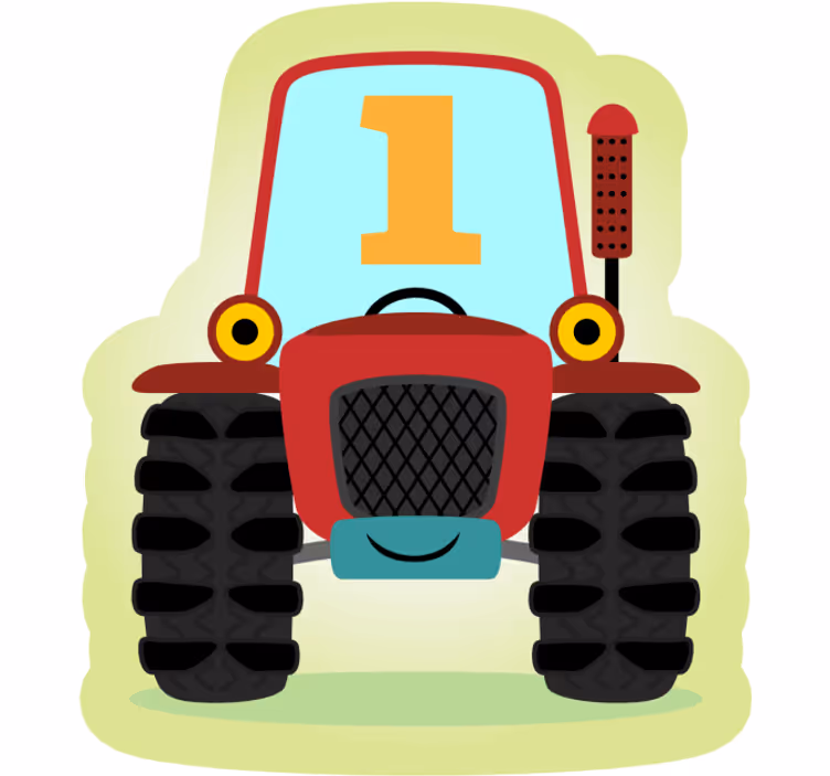 Rulou geam distracție tractorul nr. 1 - TenStickers