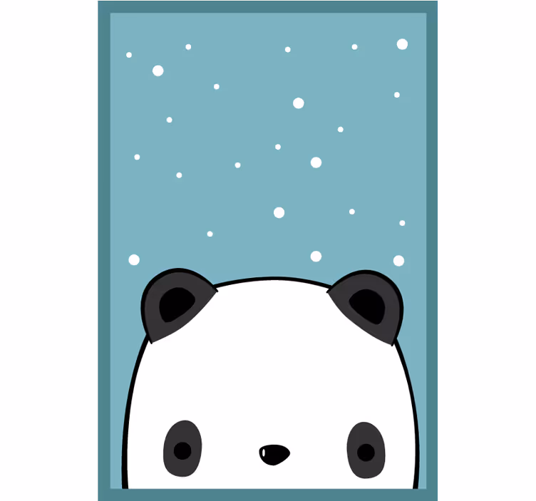 Rulou geam distracție panda drăguț - TenStickers