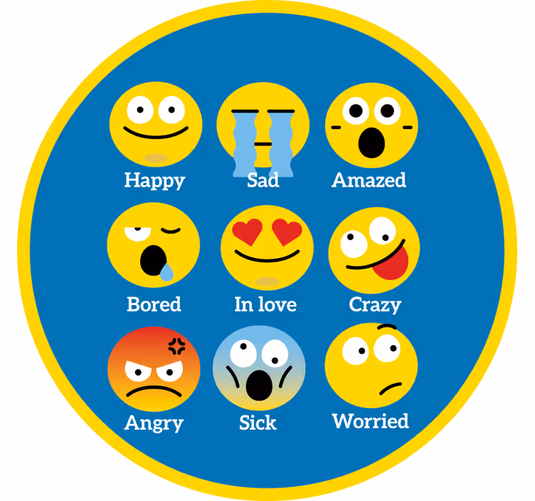 Rulou geam distracție covor emoție - TenStickers
