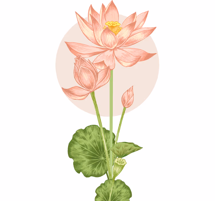 Rulou geam flori flori roz - TenStickers