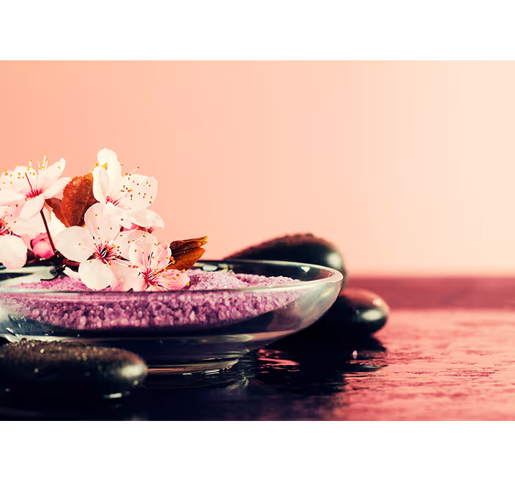 Rulou geam zen detaliu floare orhidee - TenStickers