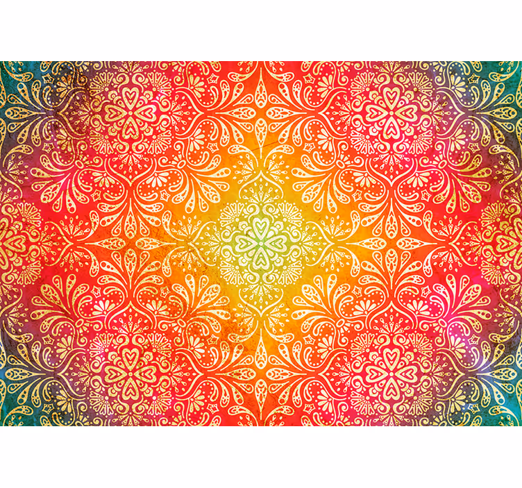 Rulou geam zen cu model gradient ornamentat - TenStickers