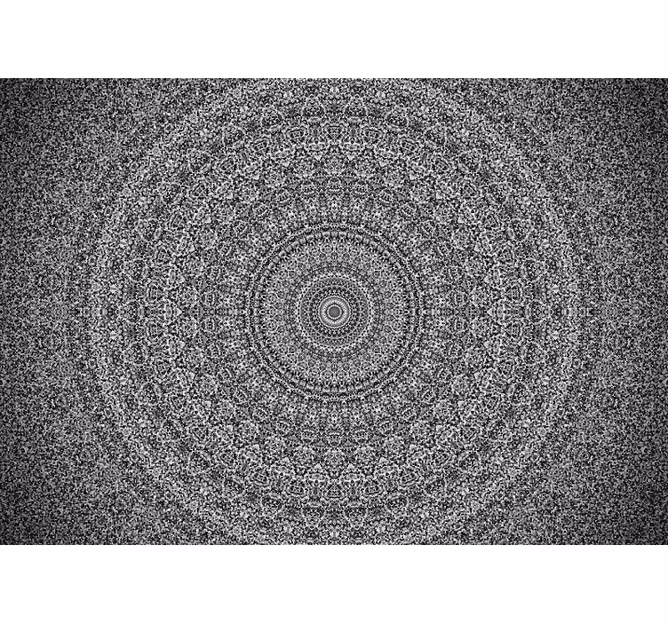 Rulou geam zen mandala în nuanțe de gri - TenStickers