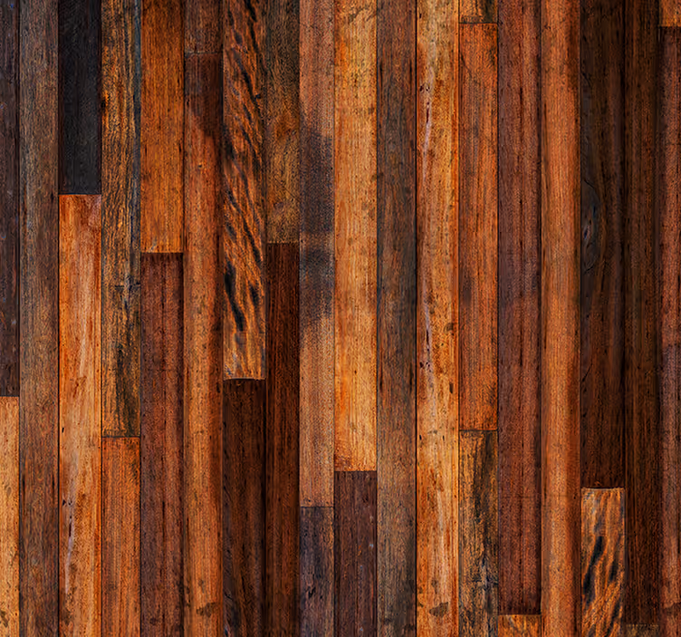 Rulou geam maro cu plăci din lemn rustic - TenStickers