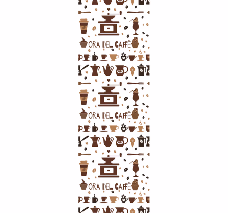 Rulou geam maro moment de cafea - TenStickers