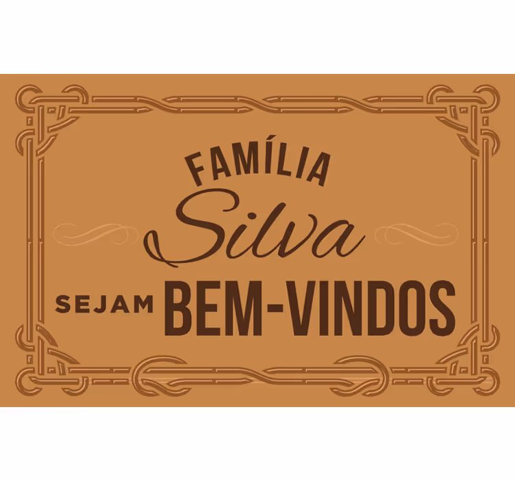 Rulou geam maro bun venit familiei - TenStickers
